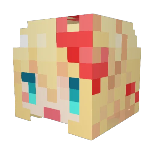 haaton_56X Minecraft avatar head, 3D render