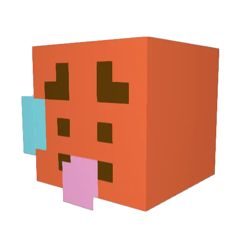 hab216 Minecraft avatar head, 3D render
