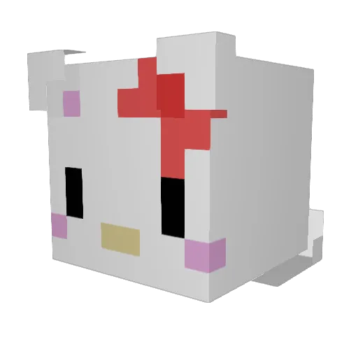 habadain Minecraft avatar head, 3D render