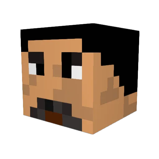 habakeus Minecraft avatar head, 3D render