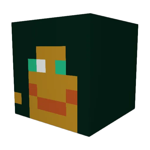 habibisjava Minecraft avatar head, 3D render