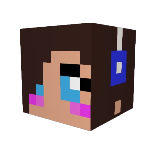 habisky101 Minecraft avatar head, 3D render