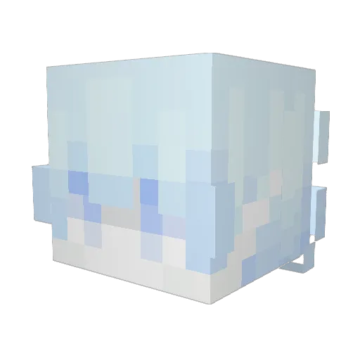 hablame Minecraft avatar head, 3D render
