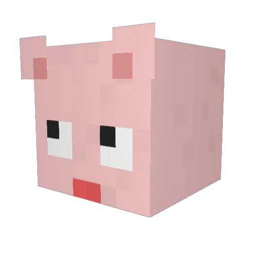 hablee Minecraft avatar head, 3D render