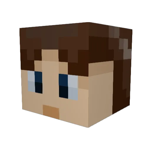 habromaniac Minecraft avatar head, 3D render