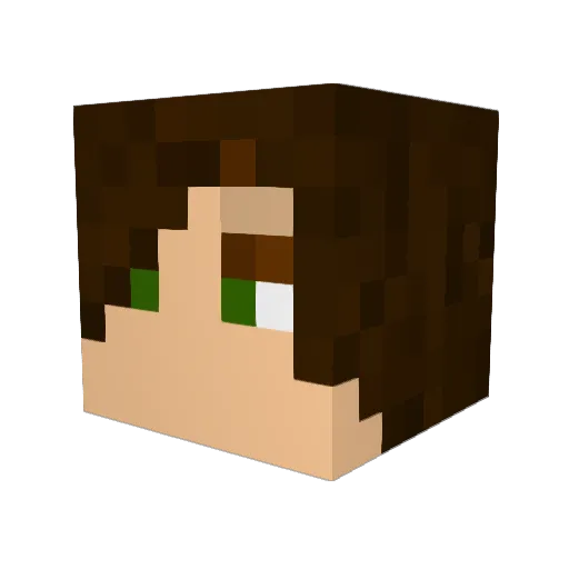 haby001 Minecraft avatar head, 3D render