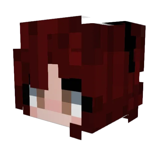 habybi Minecraft avatar head, 3D render