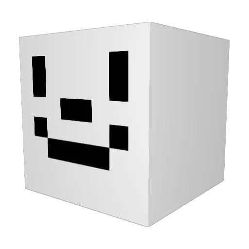 hacbuddy Minecraft avatar head, 3D render