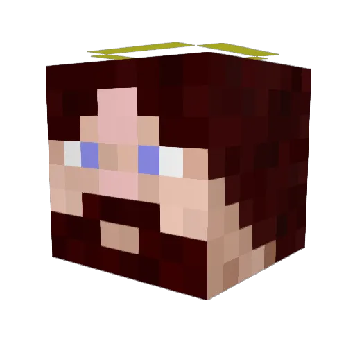 hacci_rat Minecraft avatar head, 3D render