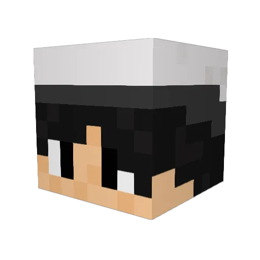 hachi6264 Minecraft avatar head, 3D render