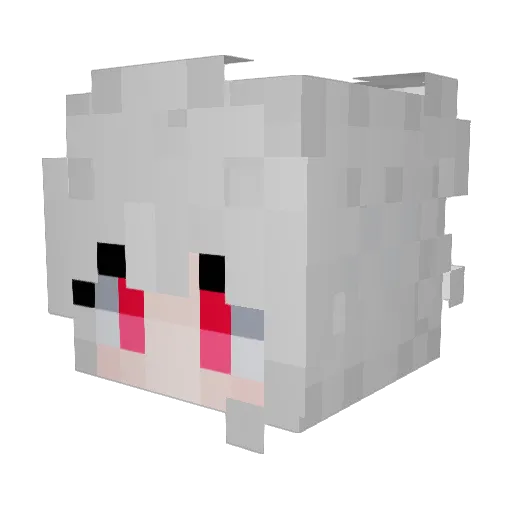 hachi__gm Minecraft avatar head, 3D render
