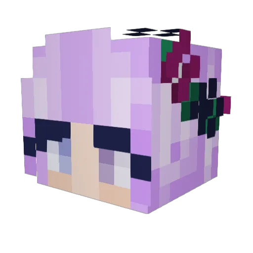 hachikoss7 Minecraft avatar head, 3D render