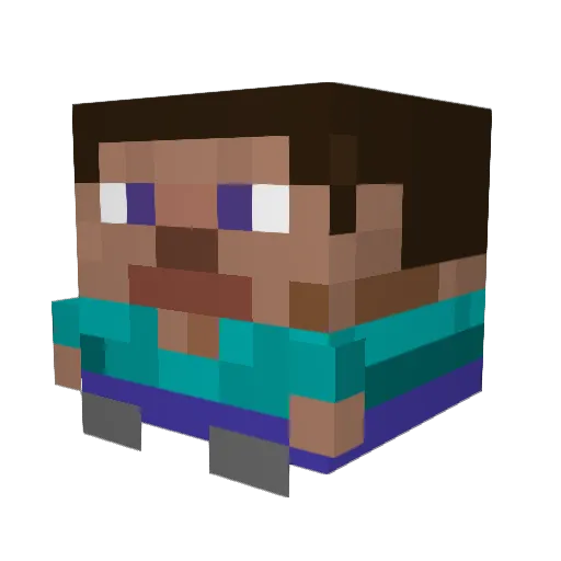 hachudaa Minecraft avatar head, 3D render