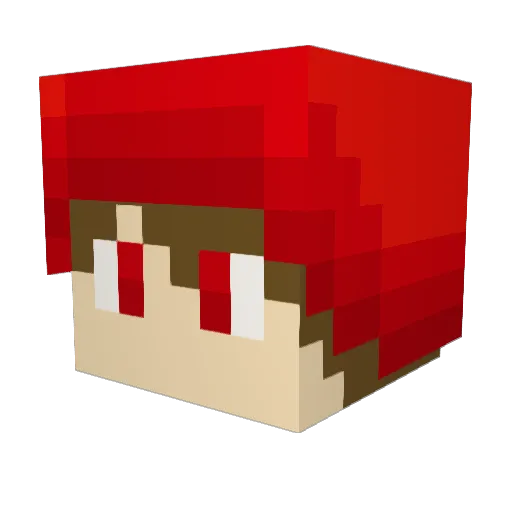 hack12345678910 Minecraft avatar head, 3D render