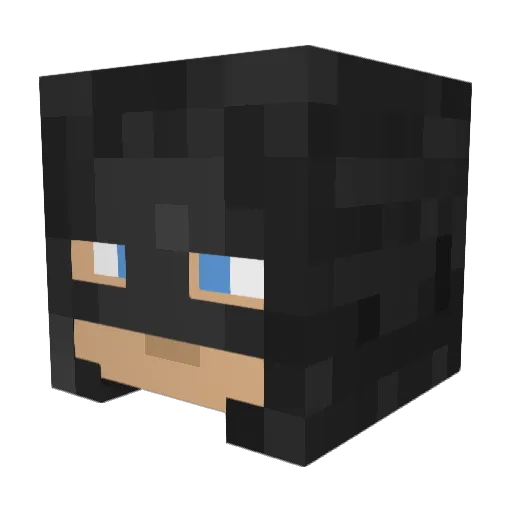 hackenslash Minecraft avatar head, 3D render
