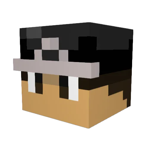 hacker678910 Minecraft avatar head, 3D render