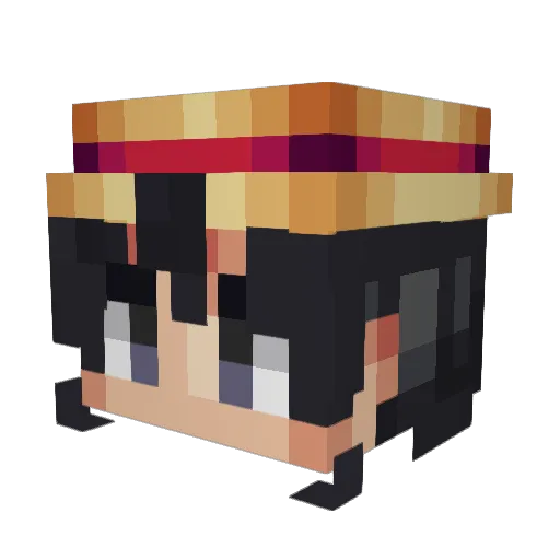 hacker789 Minecraft avatar head, 3D render