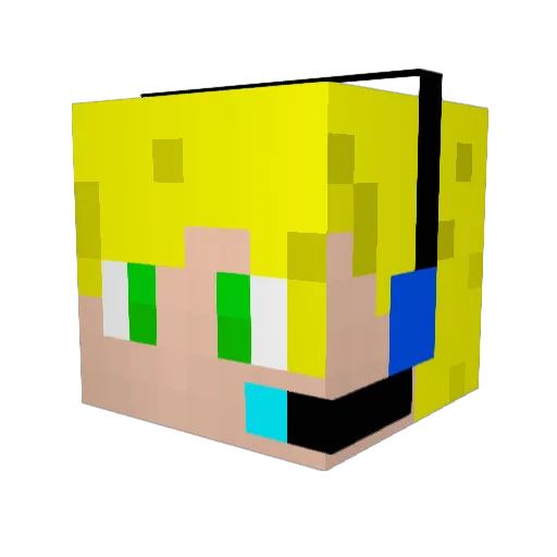 hackerkiller69 Minecraft avatar head, 3D render
