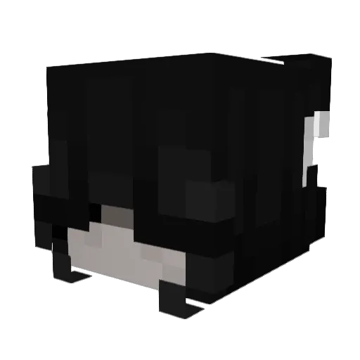 hackermans Minecraft avatar head, 3D render