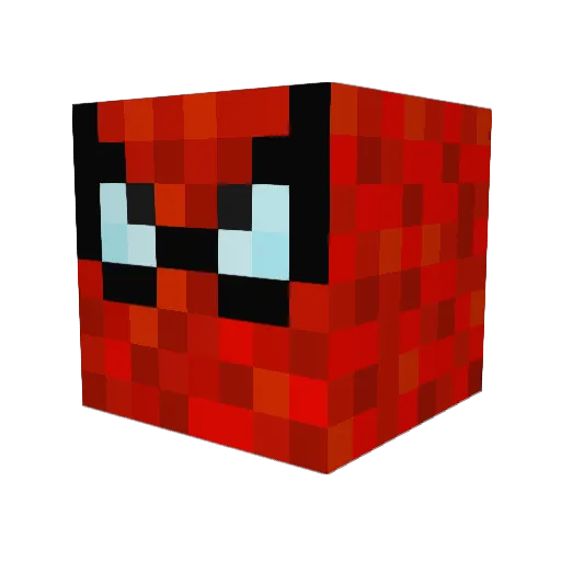hacktarus Minecraft avatar head, 3D render