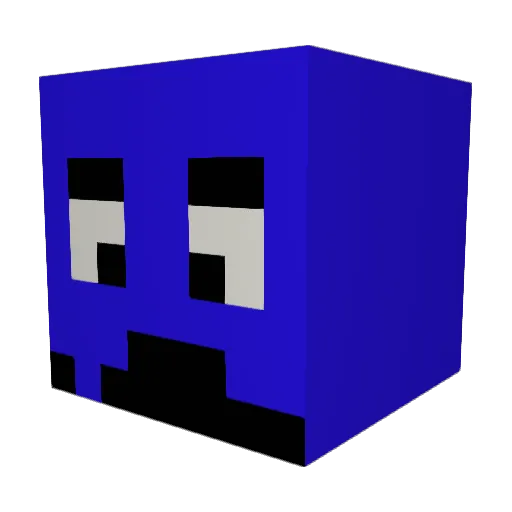 hadaf Minecraft avatar head, 3D render