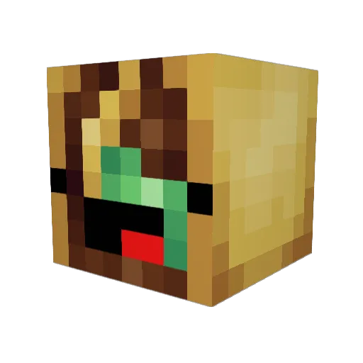 hadar1234 Minecraft avatar head, 3D render