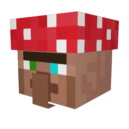 hadesboi Minecraft avatar head, 3D render