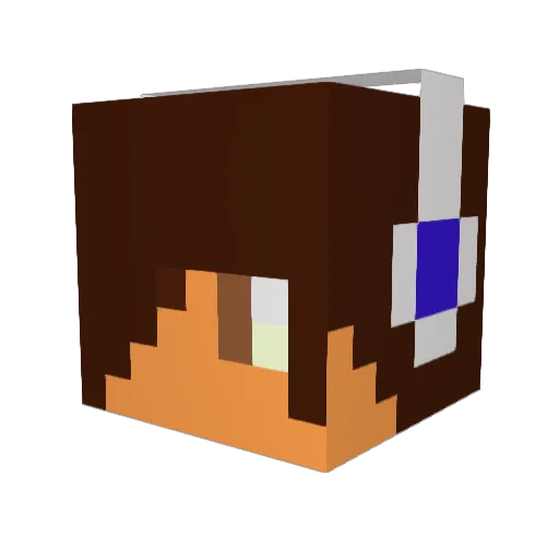 hadi_t Minecraft avatar head, 3D render