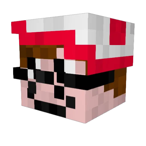 hadjimon Minecraft avatar head, 3D render