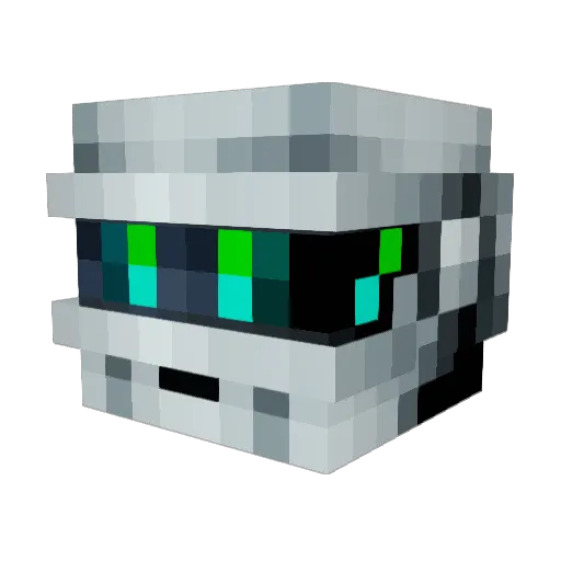 hadouz Minecraft avatar head, 3D render