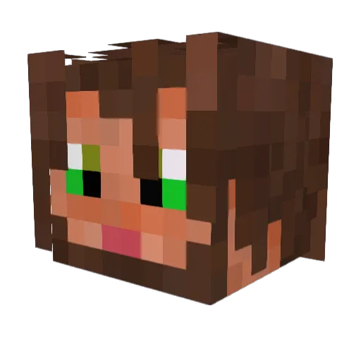 hadrie1 Minecraft avatar head, 3D render