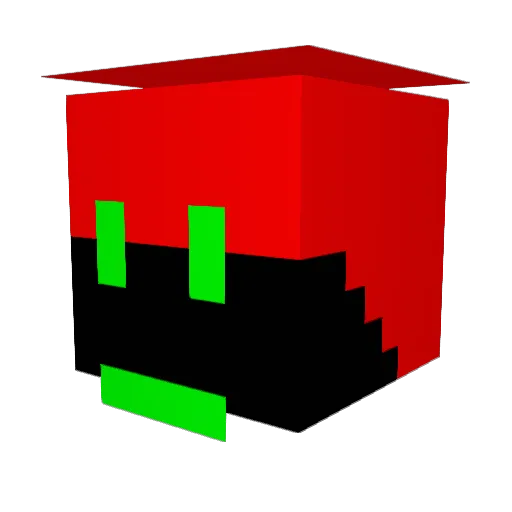 hadrien_2001 Minecraft avatar head, 3D render