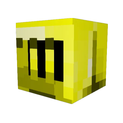 haduchu Minecraft avatar head, 3D render