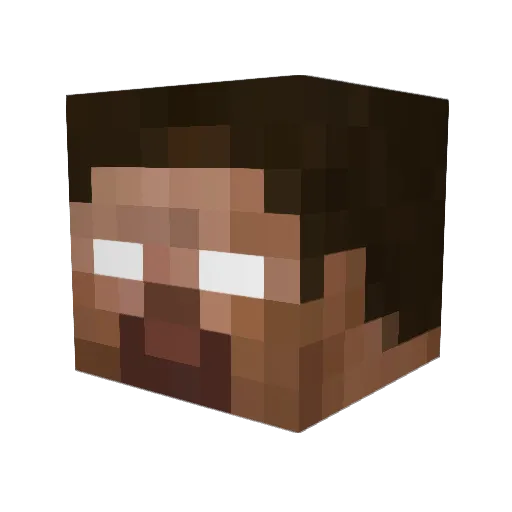 hae_hat Minecraft avatar head, 3D render