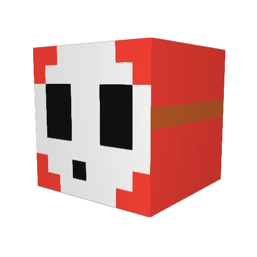 haechung Minecraft avatar head, 3D render