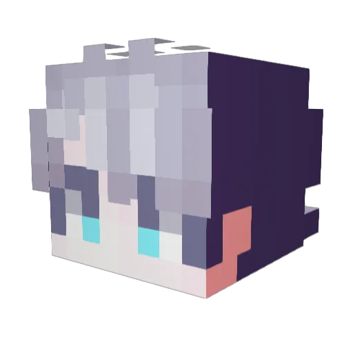 haedal Minecraft avatar head, 3D render