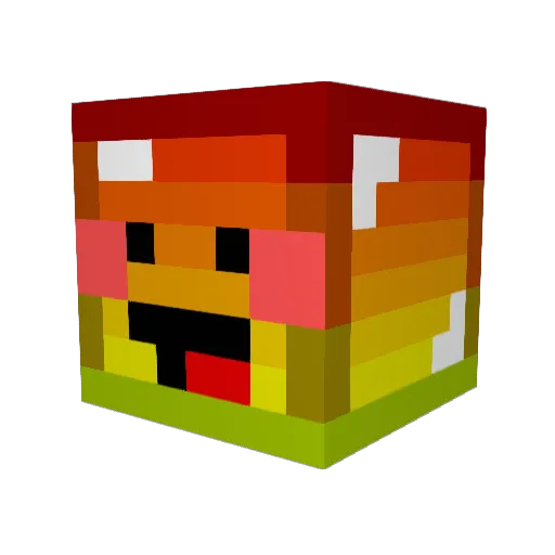 haegolkun Minecraft avatar head, 3D render