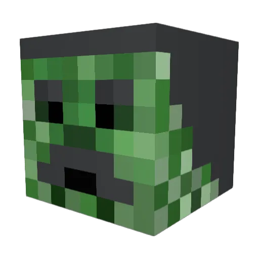 haelmy Minecraft avatar head, 3D render
