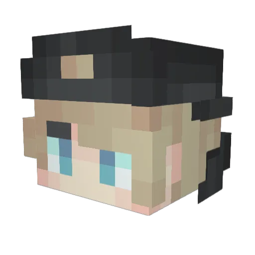 haennix Minecraft avatar head, 3D render