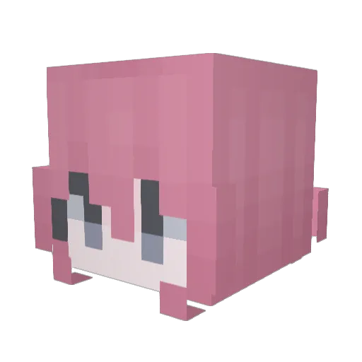haerin02 Minecraft avatar head, 3D render