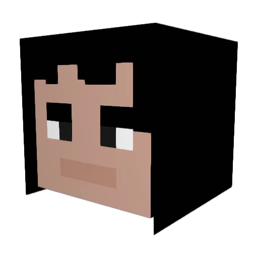 hafdun Minecraft avatar head, 3D render