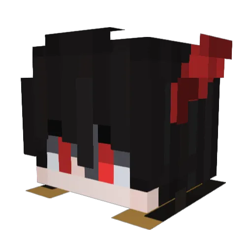 hafen533froh Minecraft avatar head, 3D render