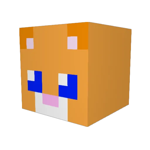 hafermastgans Minecraft avatar head, 3D render