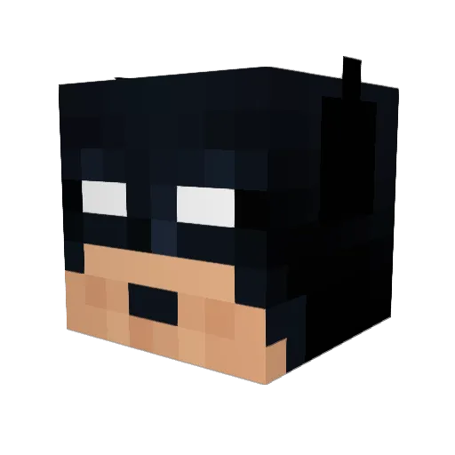 hafx Minecraft avatar head, 3D render