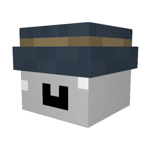hag1sak Minecraft avatar head, 3D render