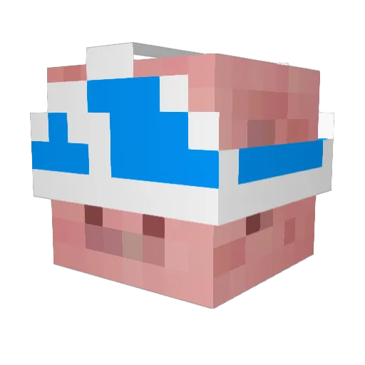 hagbaer Minecraft avatar head, 3D render