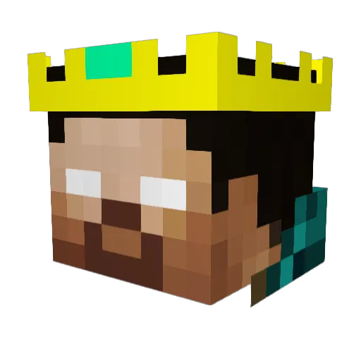 hage123 Minecraft avatar head, 3D render