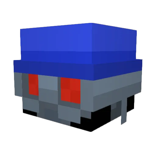 hagedistovenaar Minecraft avatar head, 3D render