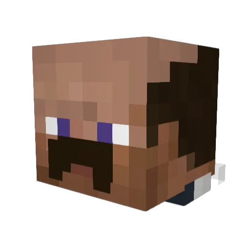 haggall Minecraft avatar head, 3D render