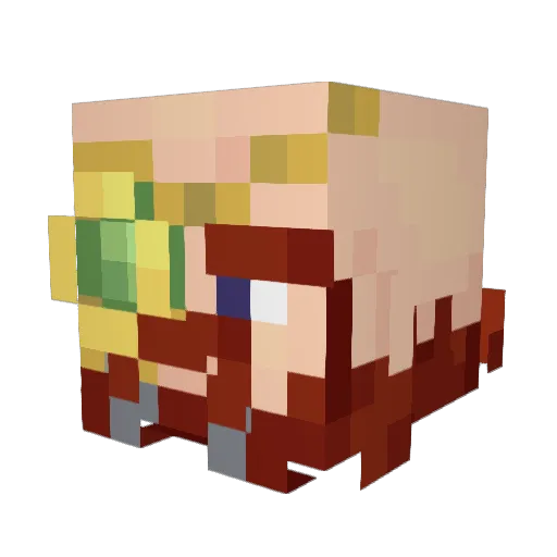 haggerjam Minecraft avatar head, 3D render